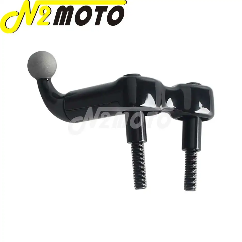 For Harley Ducati Scrambler BMW R nineT Honda Gold Wing Yamaha Road Star Motorcycle Phone Holder 360° Rotatable Aluminum Bracket 3
