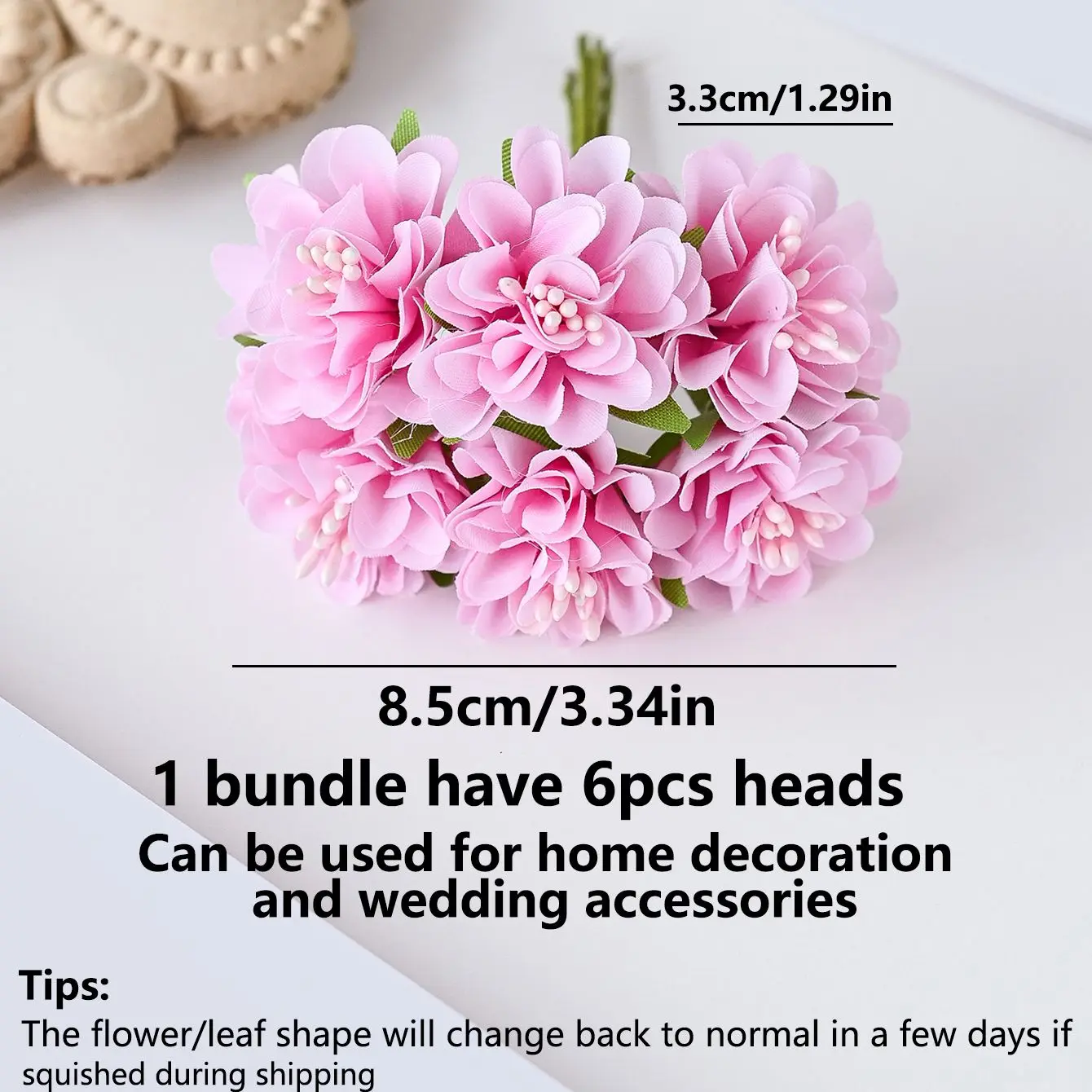 6/18 stücke Künstliche Blumen Nelke Bouquet Hochzeit Party Dekorationen Hause Vase Tisch Outdoor Garten Diy Kranz Geschenke Sammelalbum – Detail 17