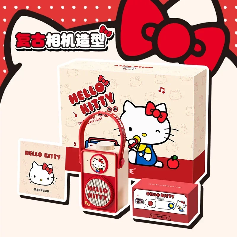 Sanrio Hello Kitty Bluetooth Speakers MG21-39 Kawaii Retro Camera Audio Anime Action Figurine Decor Sound Box Hello Kitty Toys image 2