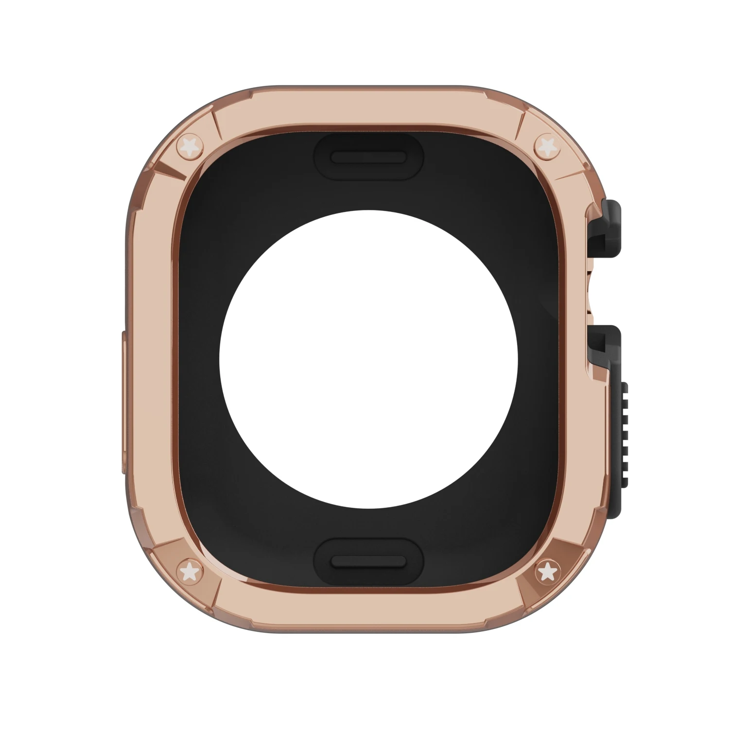 Boîtier de montre PC + TPU pour Apple Watch Ultra 49mm 2 en 1, protection antichoc, couvercle en caoutchouc 45mm 41mm pour IWatch 8 7 6 5 4 SE 44mm