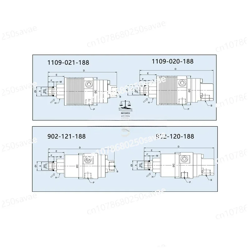 Suitable Replacing Deublin 1109-020-188 High-SpeedMachining Center Water Outlet Rotary Joint