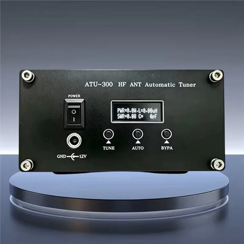 ATU-300W 1,8-54MHz Kurzwellen-Automatischer Antennentuner HF ANT Automatischer Tuner mit 0,91-Zoll OLED-Bildschirm – Detail 2