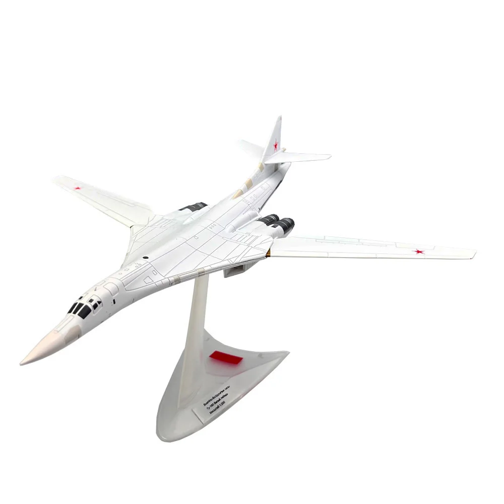 1:200 Scale Russian Tupolev Tu160 Tu-160 Blackjack Strategic Bomber Diecast Metal Plane Aircraft Model Children Toy Gift