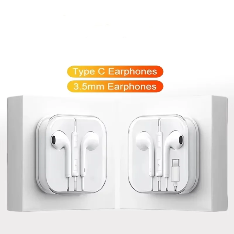 Für 13 12 11 Pro Ultra Lite Typ-C Kabelgebundene Kopfhörer 3,5mm Ohrhörer Poco Huawei Samsung Earbud Headset