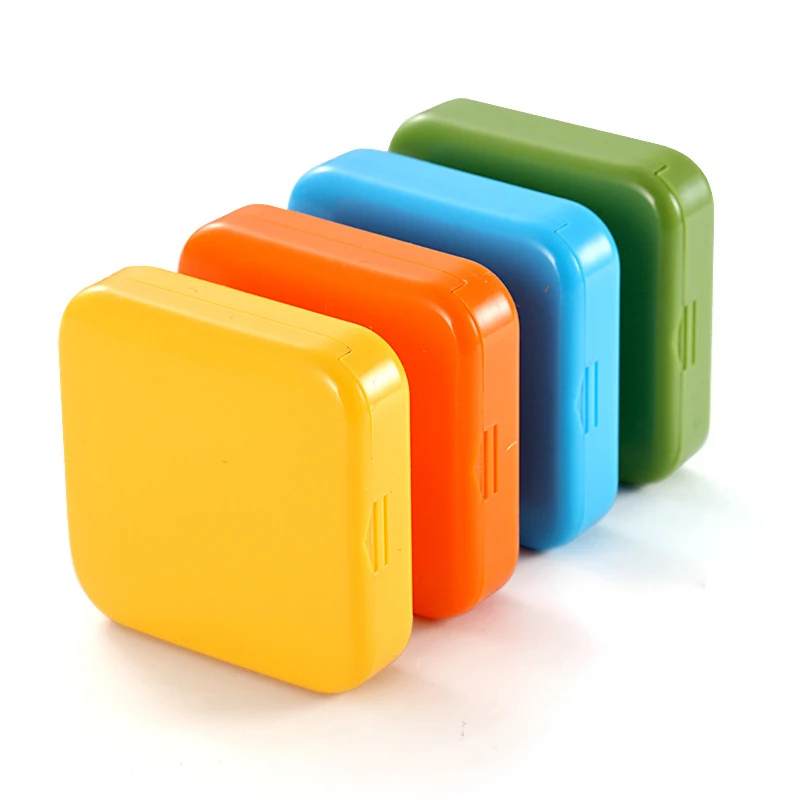 Portable AM PM Pill Organizer Daily 2 Times Pill Case Travel Pill Box 2 Compartment Easy Open Vitamin Container for Pills