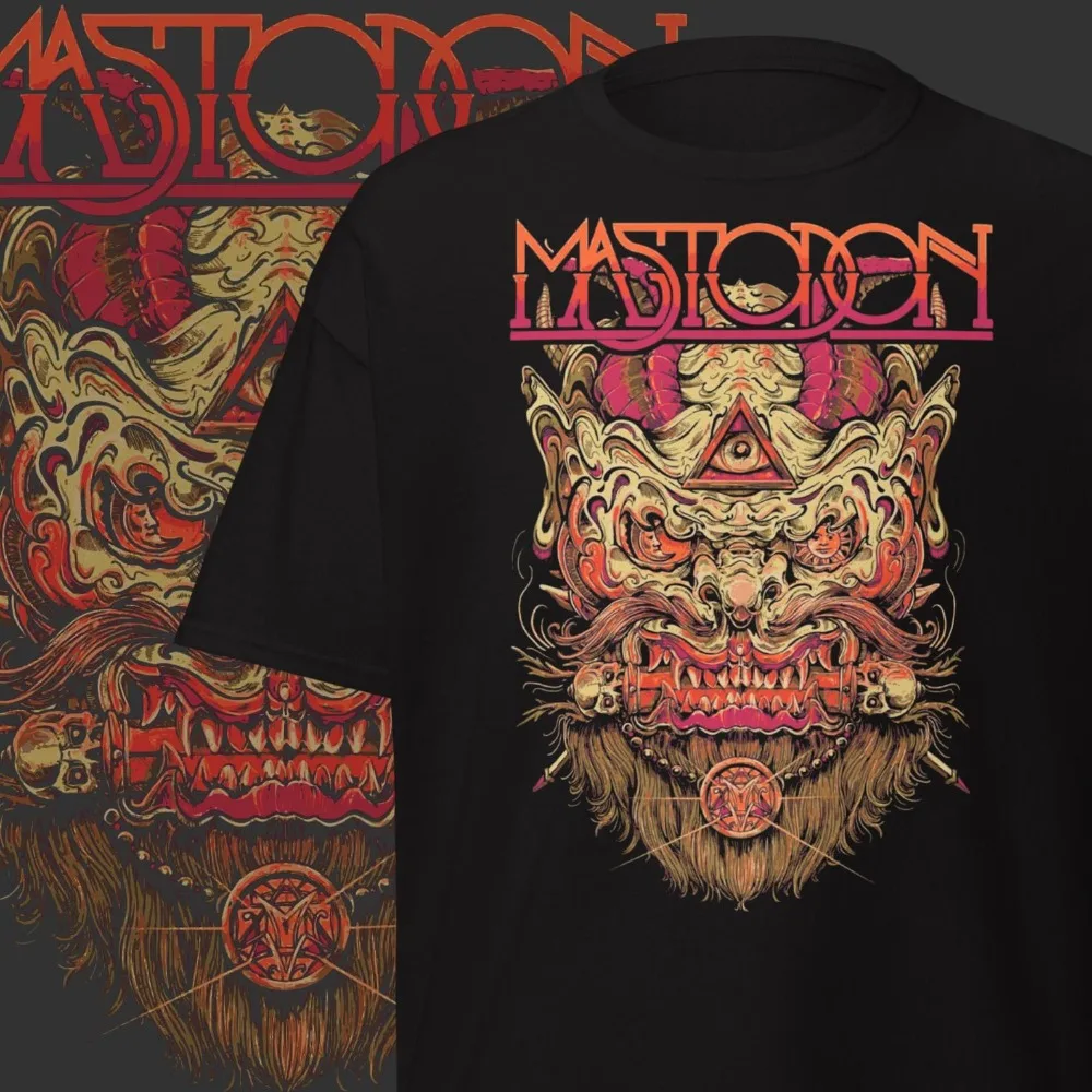 Mastodon Band Klassisches Retro-T-Shirt für Damen und Herren, Sommer-Baumwoll-Grafik-T-Shirts für Erwachsene, Streetwear, Camisetas, Tops, T-Shirt mit kurzen Ärmeln