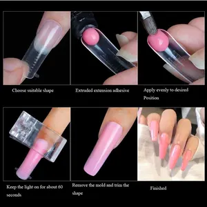 Geschnitzte gefälschte vollständige Abdeckung Nagelspitzen, gefälschter Finger, UV -Gel, Erweiterungskonstruktion, polnisches Gel, künstliches Werkzeug, 60pcs 10 Hauptverkäufe Herbstnägel - №2