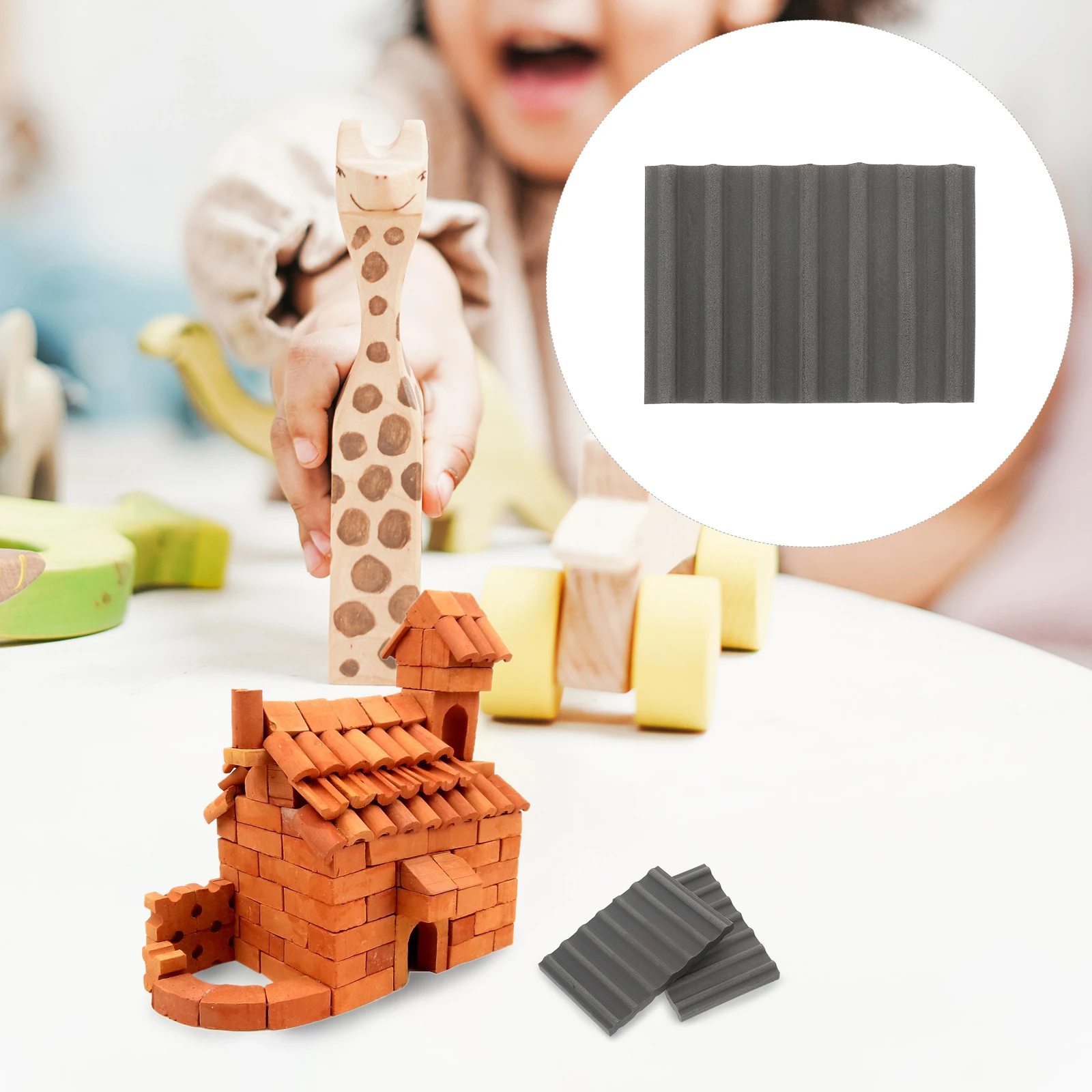 

10 Pcs Simulation Bricks 62x90mm for DIY S Table Building House Decor Wall Brick Model Realistic Model Accessories