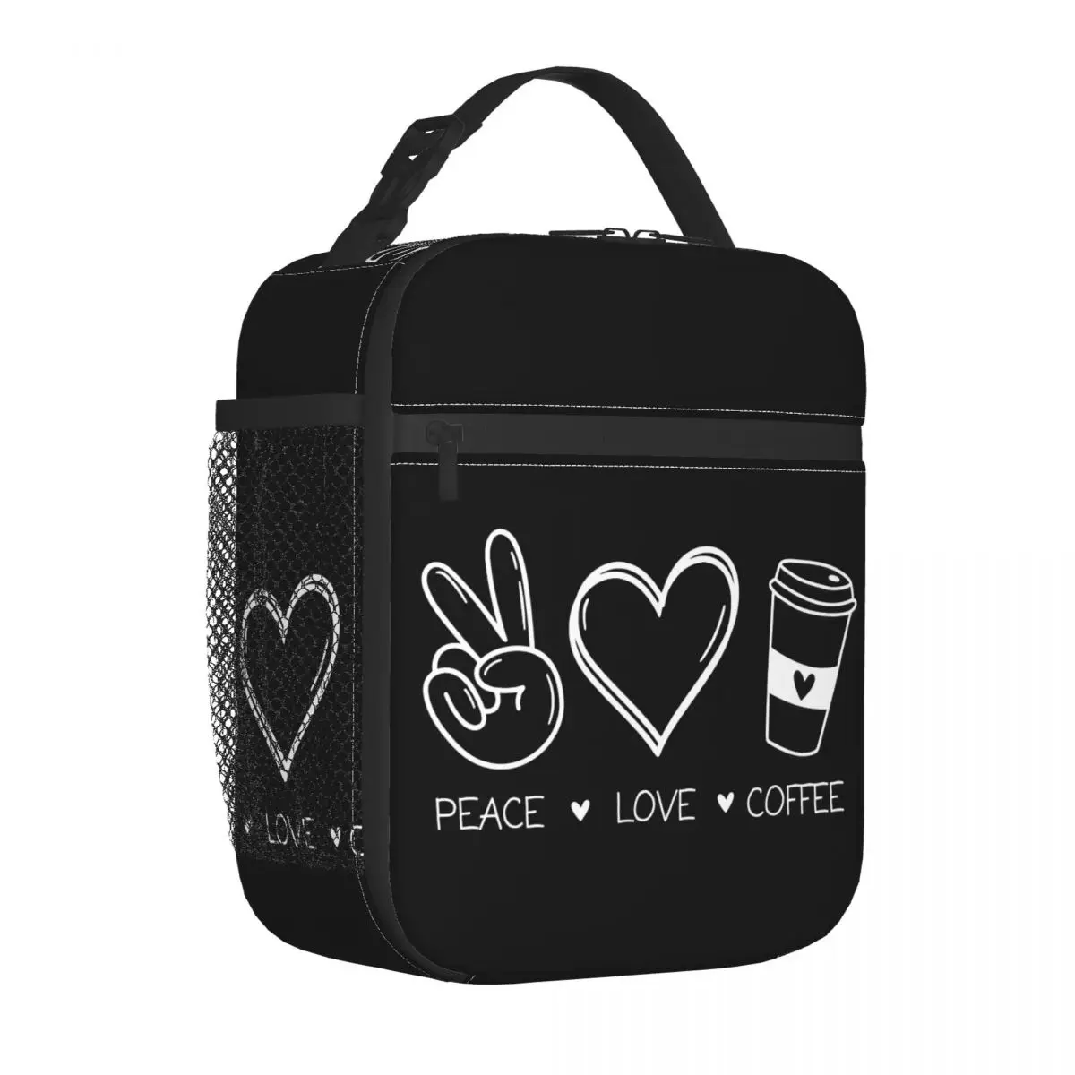 

Simple Illustration Insulated Lunch Bag Graffiti Lunch Box Picnic Portable Thermal Tote Handbags Oxford Designer Cooler Bag