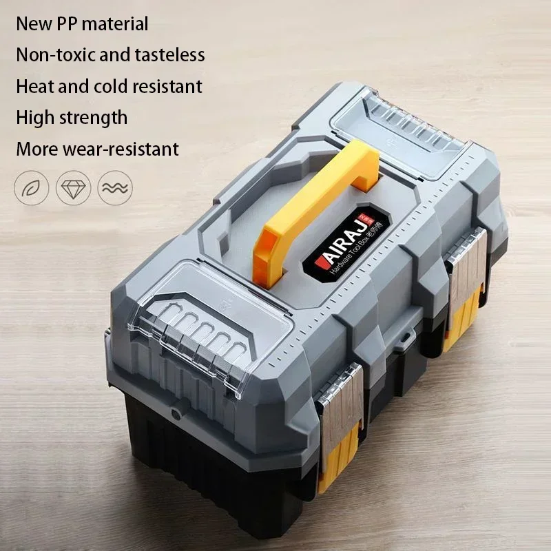 3 Layer Folding Tool Box Organizer Auto Repair Storage Case Profesional Suitcase Caja De Herramientas Garage Accessorie Toolbox