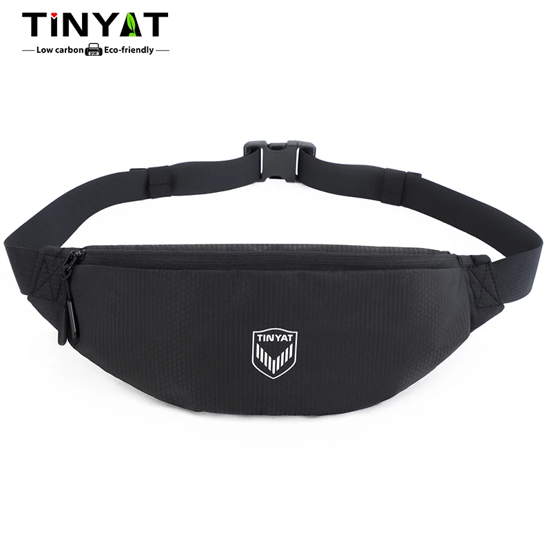 

INYAT Men's Fashion Foldable Waist Bag Simple Water Resistant Chest Bag Casual Phone Bag Outdoor Hiking for Travel Daily Use