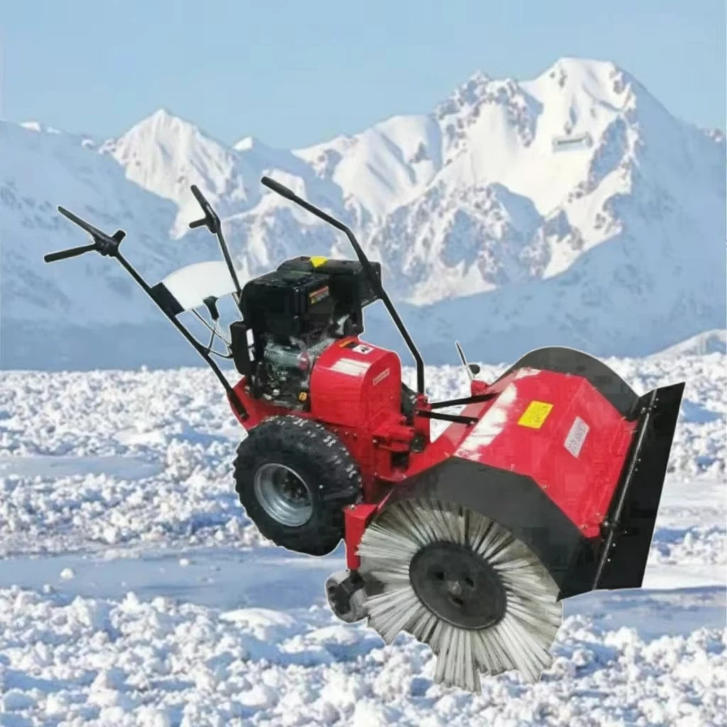 

15HP High-Efficiency Outdoor Patio Broom Road Yard Anti-Skid Snow Plow with High-Cold Special Engine Snow Sweeper
