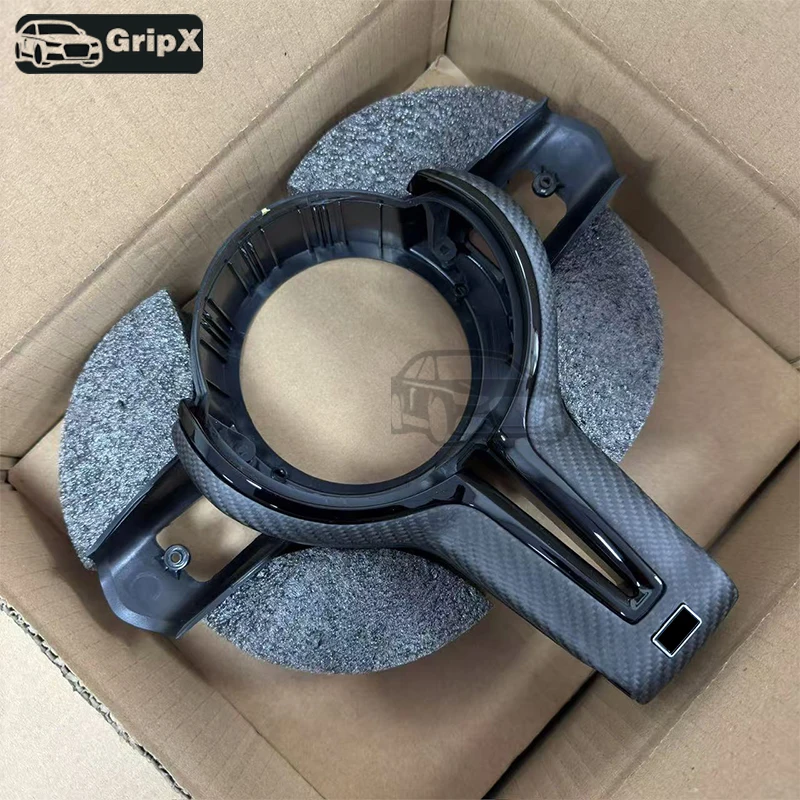 

Suitable for BMW T-shaped steering wheel, F-type chassis, T-shaped wheel cover plate, multi-color optional upgrade, carbon fiber