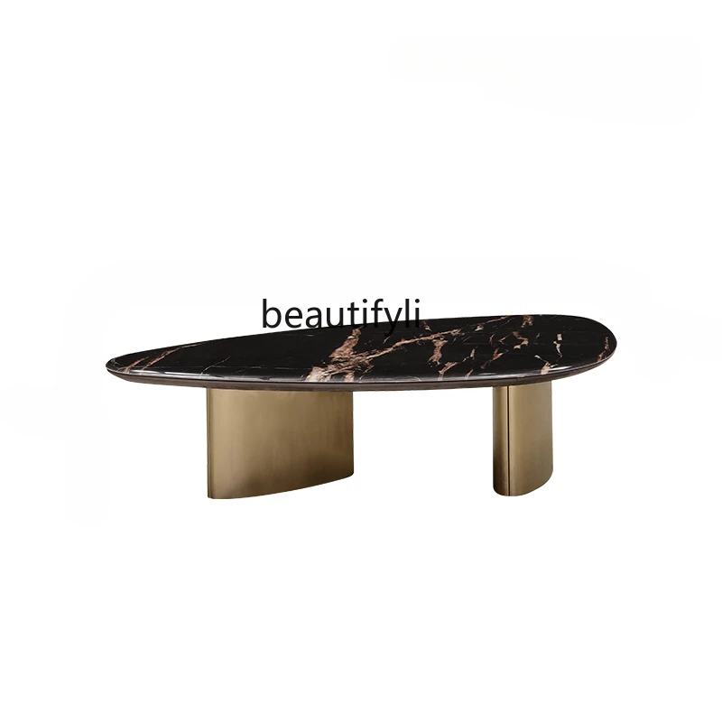 

Coffee table light luxury Italian simple modern home living room sofa Nordic special-shaped coffee table