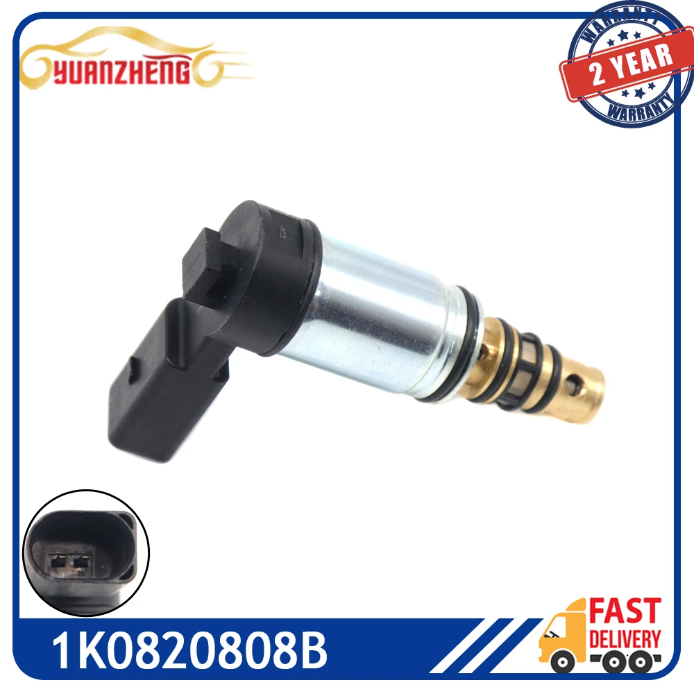 

1K0820808B Car Air Conditioning A/C Compressor Solenoid Control Valve For Volkswagen Golf Audi A3 A4 TT SKODA 5Q0820803E