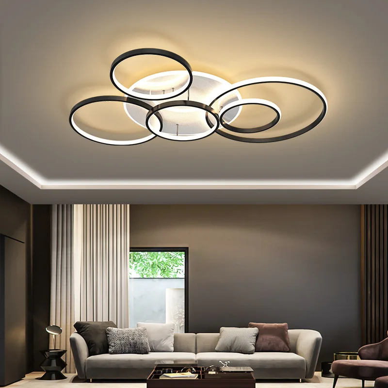 

Modern LED Ceiling Chandeliers Lighting Fixtures for Living Dining Room Bedroom Kitchen Decor Ceiling Lamps Gold Black Lampara