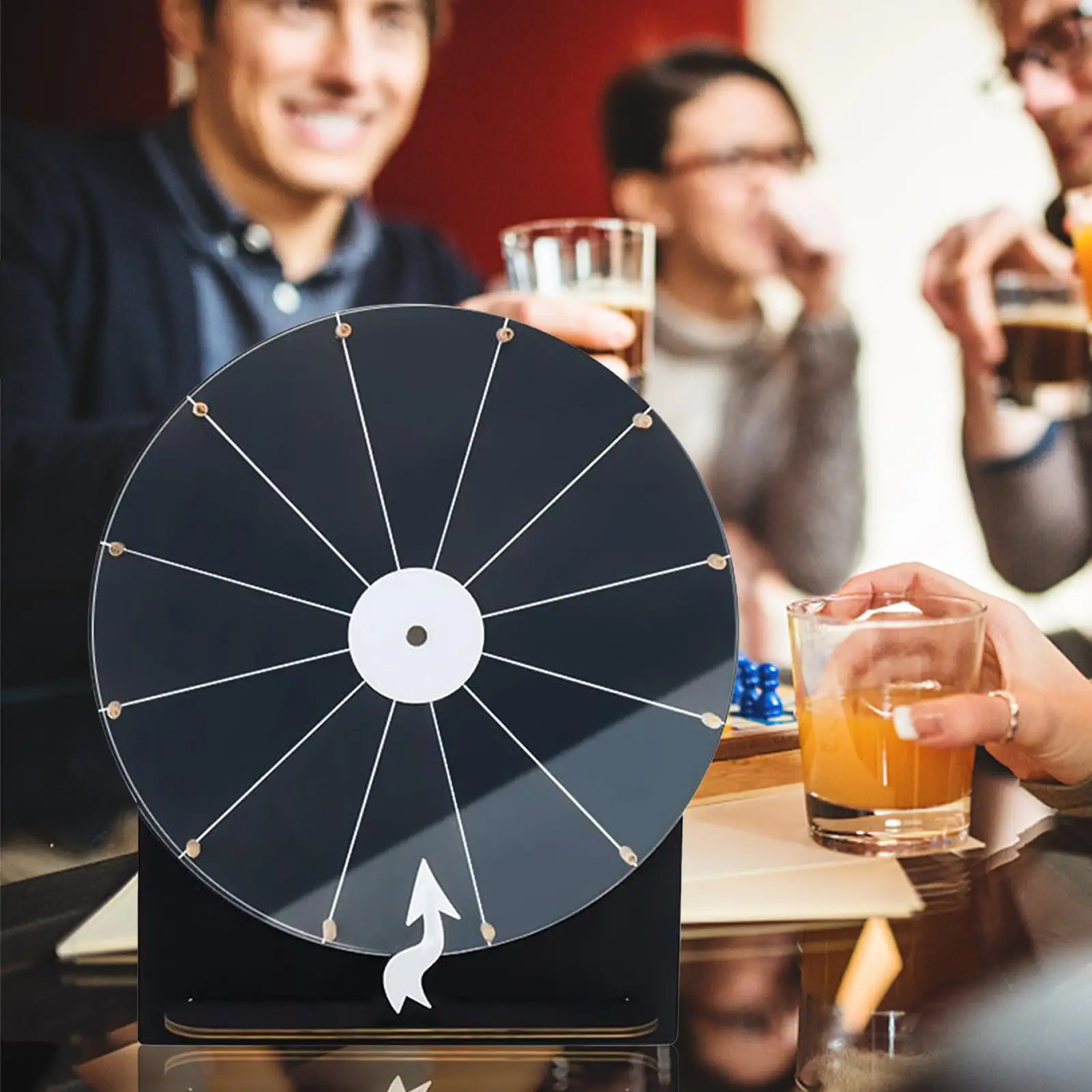 

Колесный спиннер, 11-дюймовый деревянный вращающийся колесо для рулетки с удачей, семейные игры, ночные принадлежности для классной комнаты, награды, выставки, праздник