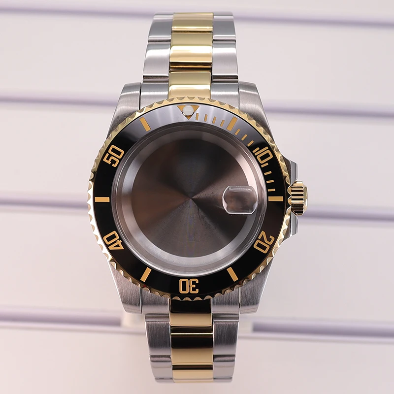 

40mm Mechanical Watch Case 20mm Stainless Steel Strap For NH35 NH36 NH34 NH38 Eta2824 Miyota8215 Movement SUB GMT Case Mod 20ATM