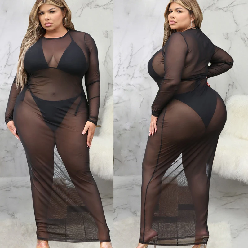 

Maternity Summer Gauze Dress Sexy Perspective Long Sleeve Long Skirt Sensual Tight Dress Photoshoot Dress