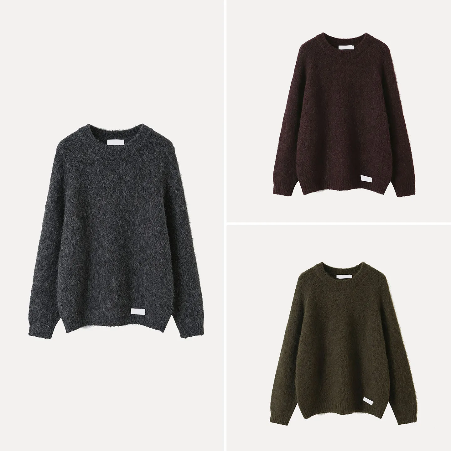 Women's Lazy Style Knitted Sweater Long Sleeve round Neck Multi-Color Pullover Casual Top Fashion Autumn Wear ZADATA