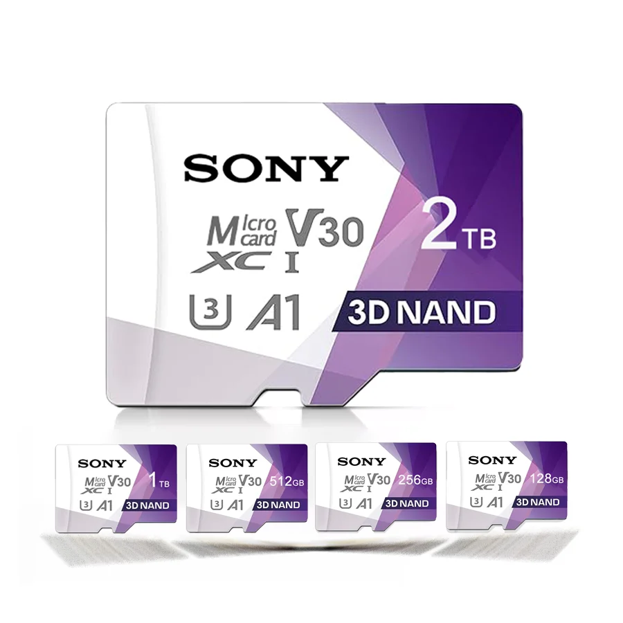 

SONY High-Speed Micro SD Card Class 10 A1 V30 Memory Storage for Smartphone/Tablet - 64GB 128GB 256GB 512GB 1TB 2TB
