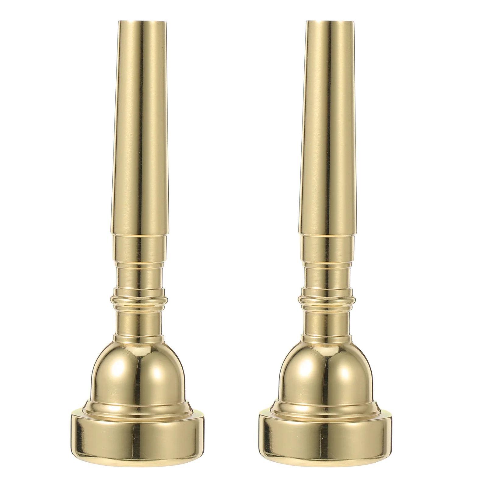 

2pcs Brass Trumpet Mouthpiece Smooth Surface For Beginners Professionals Universal Fit Concert Band School Performance Trumpet