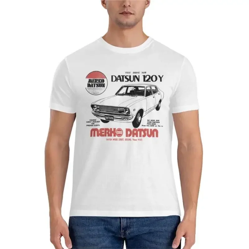 

men t-shirt DATSUN 120Y Classic big and tall for men mens summer male tee-shirt New Arrival Informal fashion men manga clothes