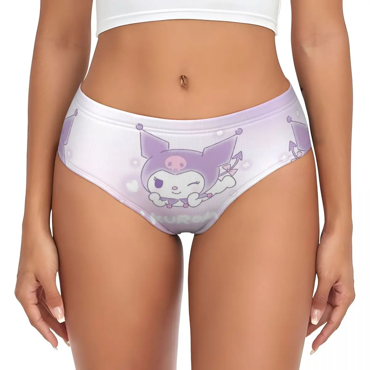 مخصص جديد الكرتون Kawaii Kuromi سراويل قصيرة المرأة الراحة أنيمي الملابس الداخلية