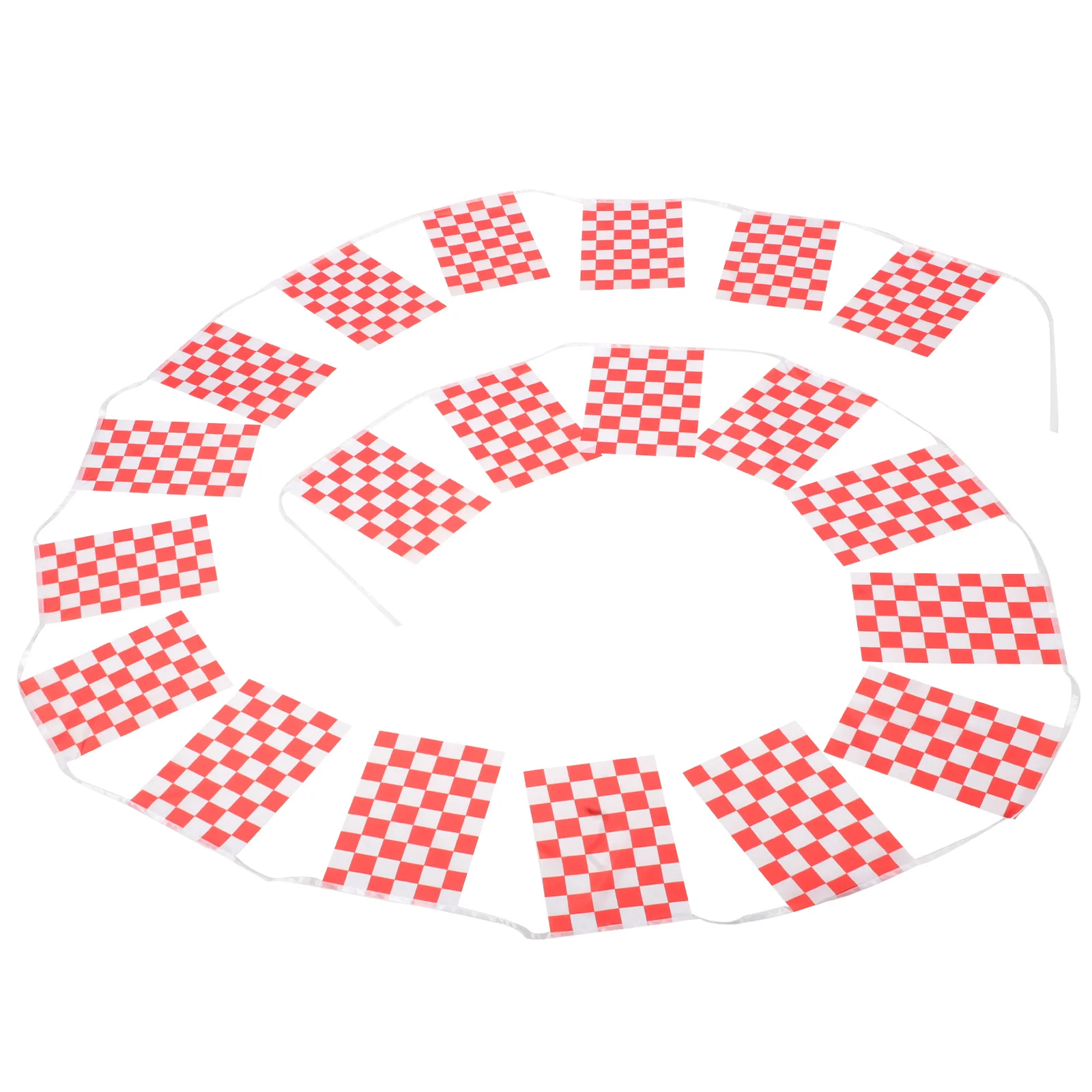 

1 String Checkered Racing Flag Sturdy Racing Signal Flag for Race Car Parties Birthday and Theme Decor Small Flags