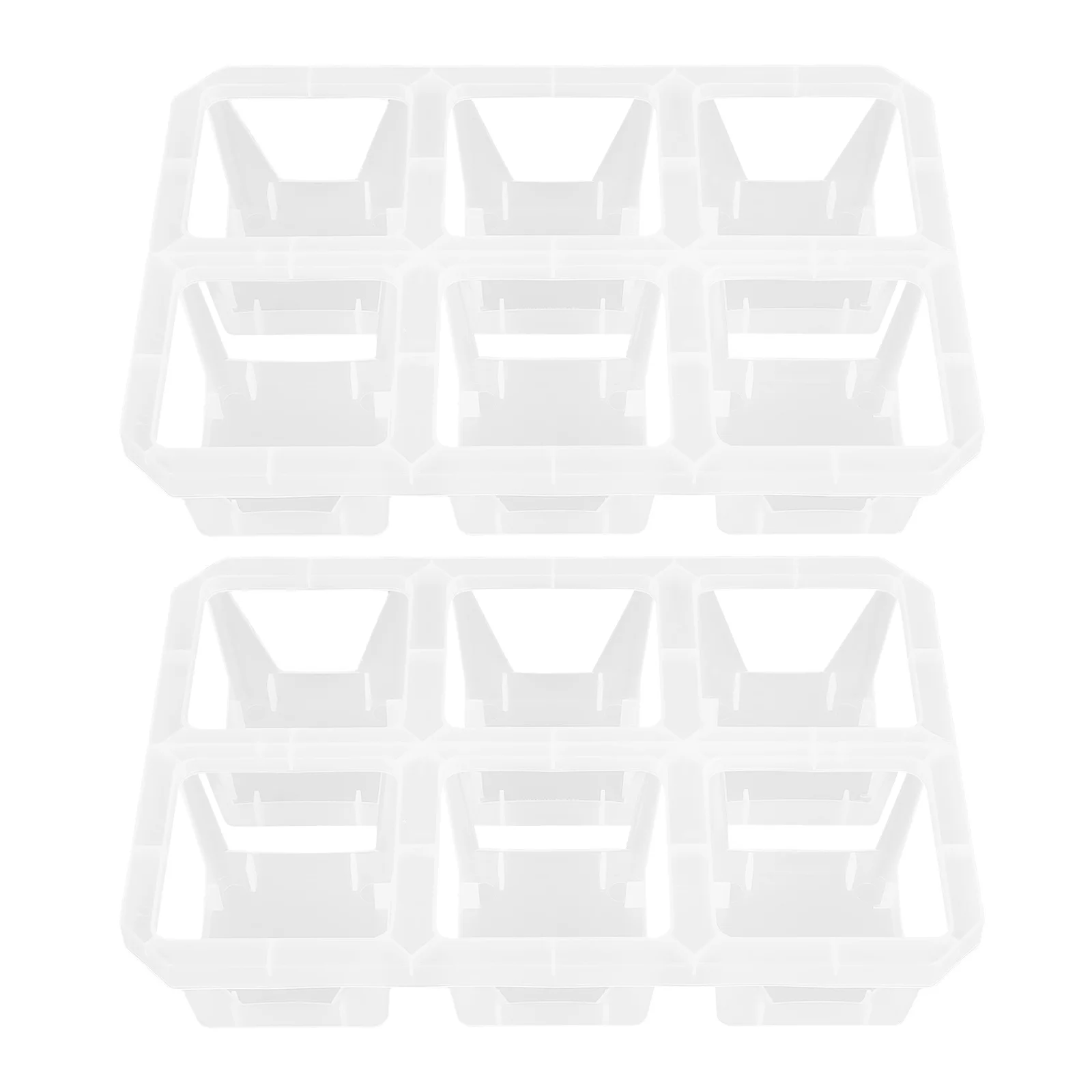 

2Pcs Butterfly Lan Plastic Orchid Root Control Pots 6 Grid Tray for Healthy Plant Growth Stylish Display Easy