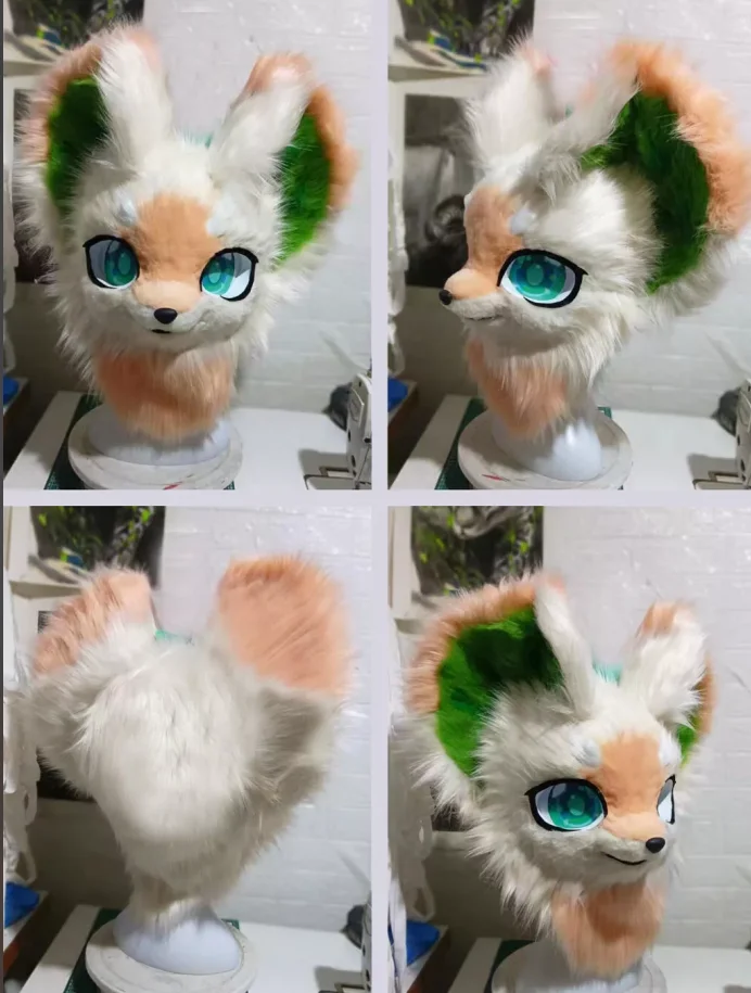 Plush fursuit Husky Mascot เครื่องแต่งกายฝาครอบผู้ใหญ่ Fox เด็กฮาโลวีนคอสเพลย์ปลอมตัว Commercial Show