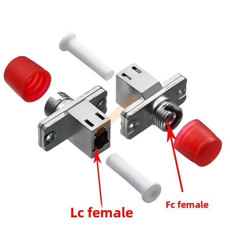 FC Female to LC Female Fiber Optic Adapter Visual Fault Locator Optic Hybrid Adapter Simplex Single Mode Fiber