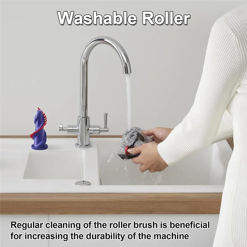 A02V-Für Dyson V12 Detect Slim/V10 Digital Slim/SV18/SV20 Kompatibel Anti-Tangle Bürstenkopf Ersatzteile Vakuum