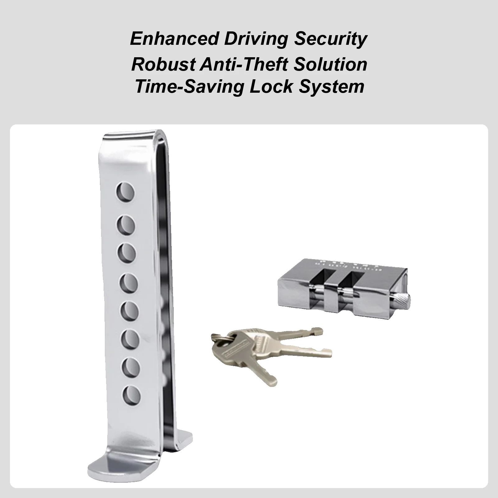 

Car Brake Clutch Lock Heavy Duty Stainless Steel Vehicle Anti-Theft Tool Automotive Safety Brake Clutch Lock For Auto Sedans