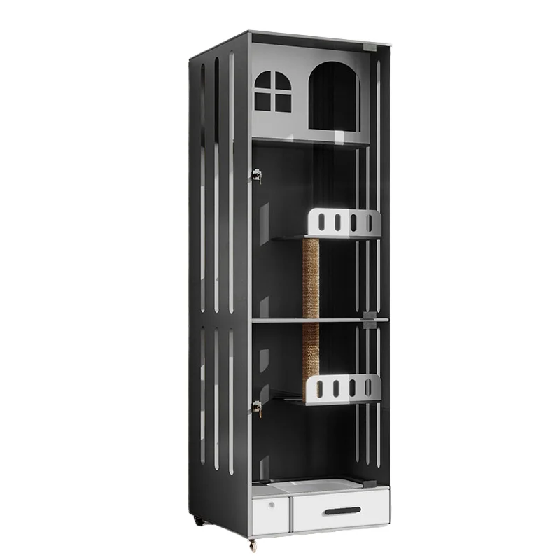 

High-Quality High-End Extra-Large Cat Nest New Pattern Stable Wooden Cat House for Indoor Cat Rest Luxury Pet's Home