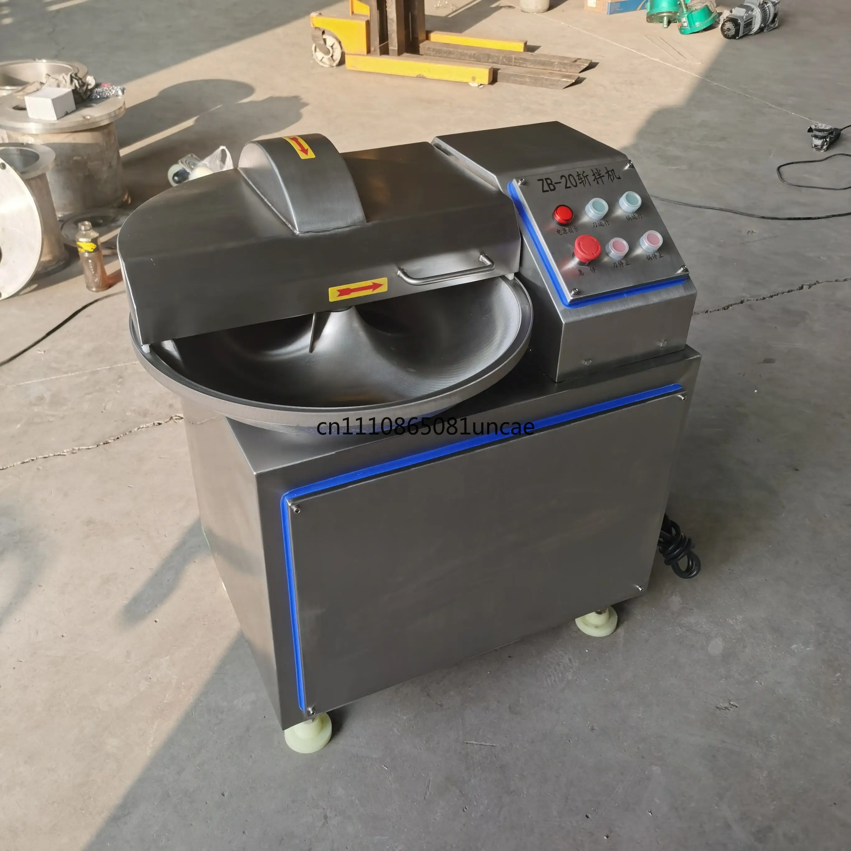 Commercial 40L Electric Sausage Meat Bowl Cutter Chopper Mixer Vegetable Cutter Emulsify Meat Chopping Machine Cutter