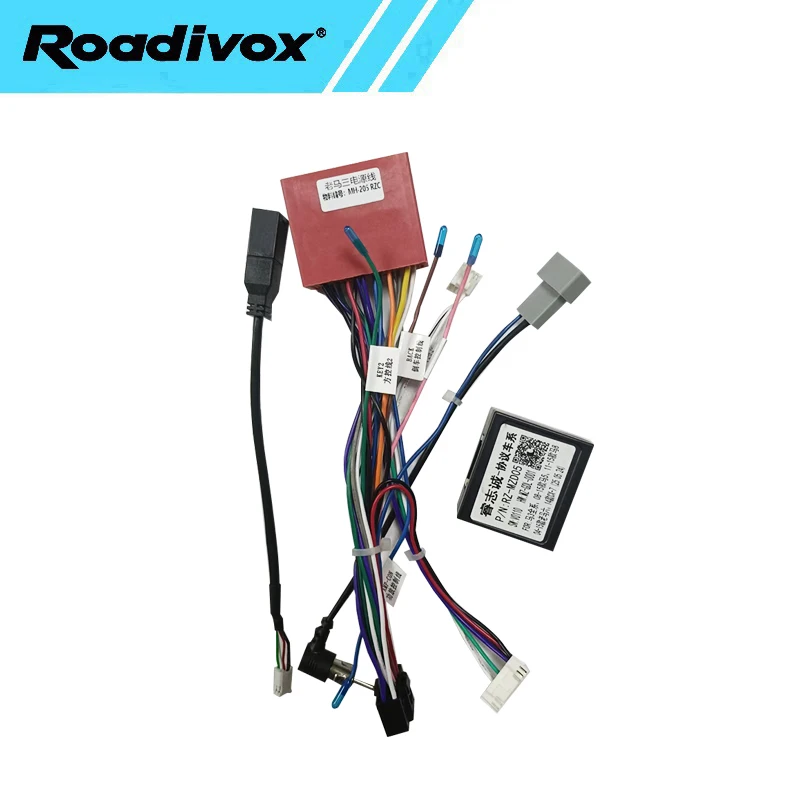 Android Car Radio Canbus Box Decoder for Mazda 3 5 6 8 CX-7 16 Pin Wiring Harness Plug Power Cable Connector