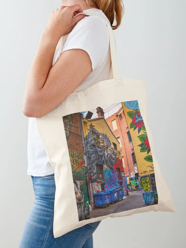 

Melbourne Street Art Tote Bag custom fabric bag cloth bag woman bags woman 2025 shopper woman