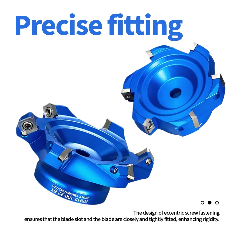 CNC Aluminum Milling Cutter Head 45 Degree Aluminum Body KM12-45 ° Face Milling Cutter Head SEKT1204 Blade