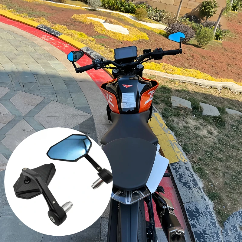 

17-22mm Bar End Mirror For Motorcycle Aluminum Alloy Mirror Universal For VOGE 525 Suzuki GSXR S750 S950 Honda CB500X Hornet 600