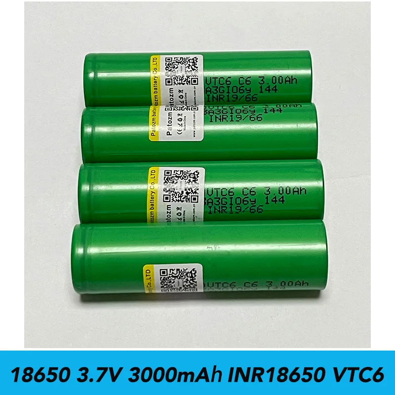 

Original 3.7V 18650 Vtc6 Lithium-Ion Rechargeable Battery Vtc6 30A 3000Mah For Sony Electric Tool Flashlight Electric Drill