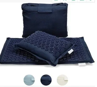 72*44cm Lotus Spike Acupressure Mat Massage Mat Yoga Mats Pillow with Bag Acupuncture Pillow Accupresure Mat