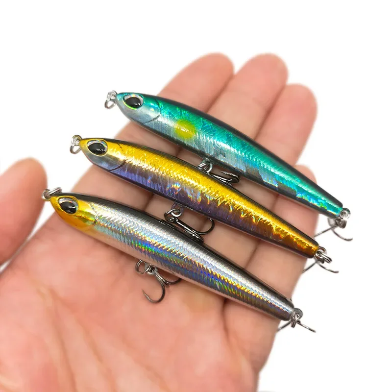 Nowa wysokiej jakości przynęta wędkarska Thrill Stick 7cm 8.5g Tonący ołówek Długi rzut Shad Minnow Sztuczna przynęta Pike Lures Tackle