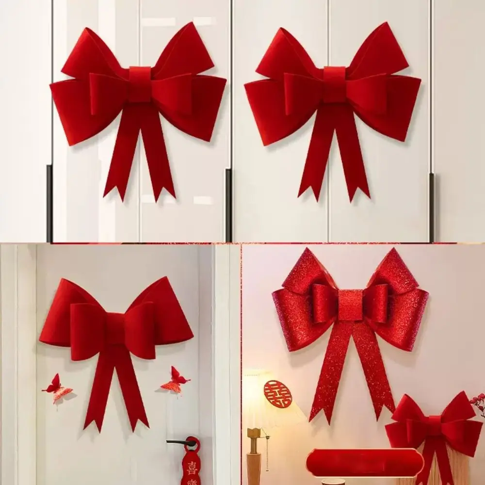 New 30/50/75cm Christmas Giant Bow Handmade Large Bow Knot Kit DIY Material Multi-scene Christmas DIY Decor