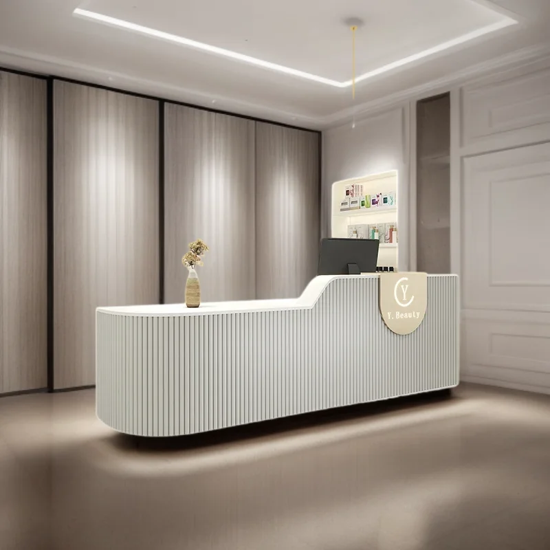 Reception Counter Front Desk Beauty Salon Customer Center Atril Tables Pulpito Desks Furniture Receptions Professional Office