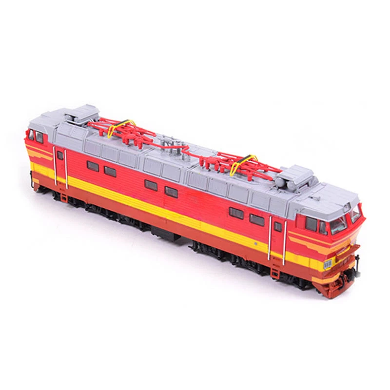 Locomotora eléctrica de pasajeros de línea principal soviética, modelo de tren CHS4T checo de alta velocidad, juguete de coche de riel JLKN003, 1/87