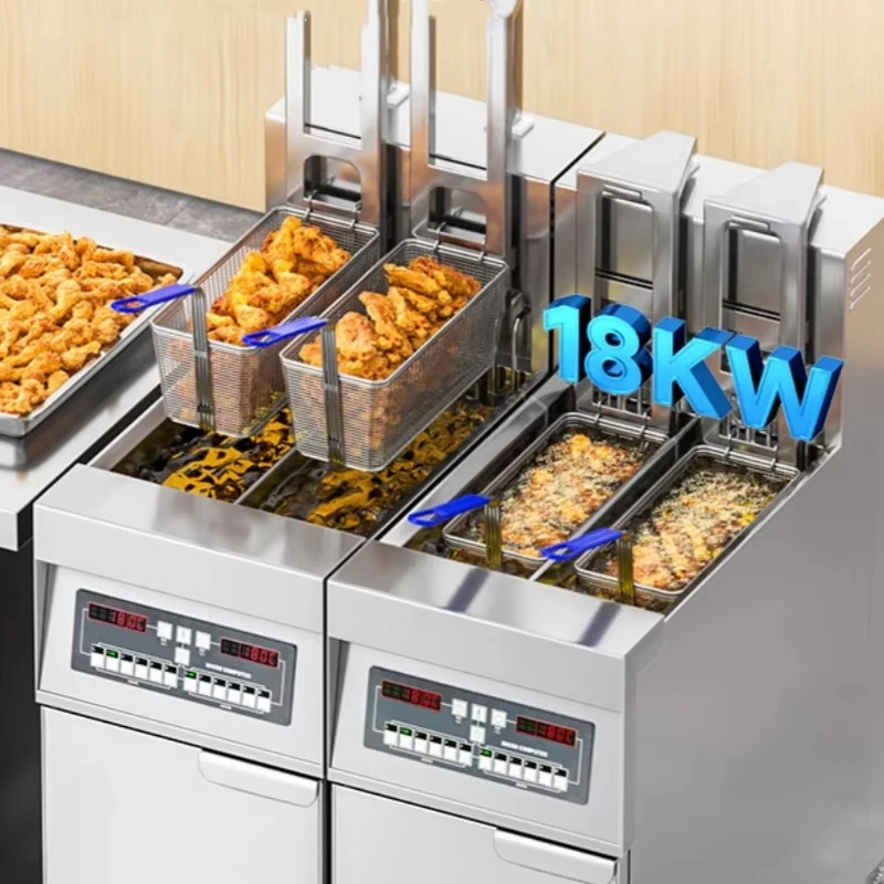 Customized Temperature Control Deep Fryer Adjustable Thermostat Commercial Fryer Precise Temp For Different Fried Food