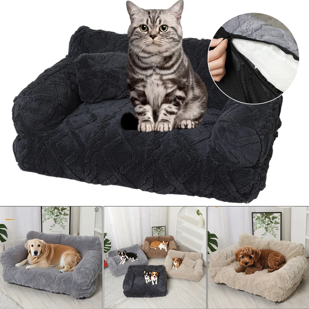 

1PC Pet Dog Sofa Bed Detachable Washable PP Cotton Filling Pets-Friendly Soft Comfortable Couch for Cats and Dogs Coussin Chien