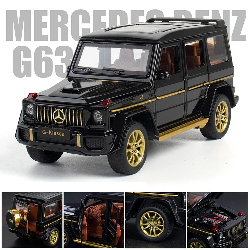 Simulation Alloy Car Model 1/32  G63 Off-road Diecast Metal Vehicle Collection Display Toys Boys