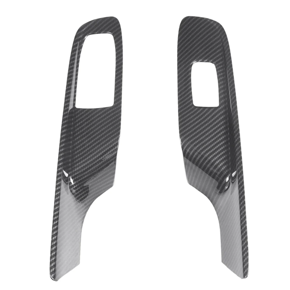 

Carbon Fiber ABS Car Window Glass Lift Switch Button Control Panel Frame Cover Trim for Chevrolet Corvette C8 2020-2023